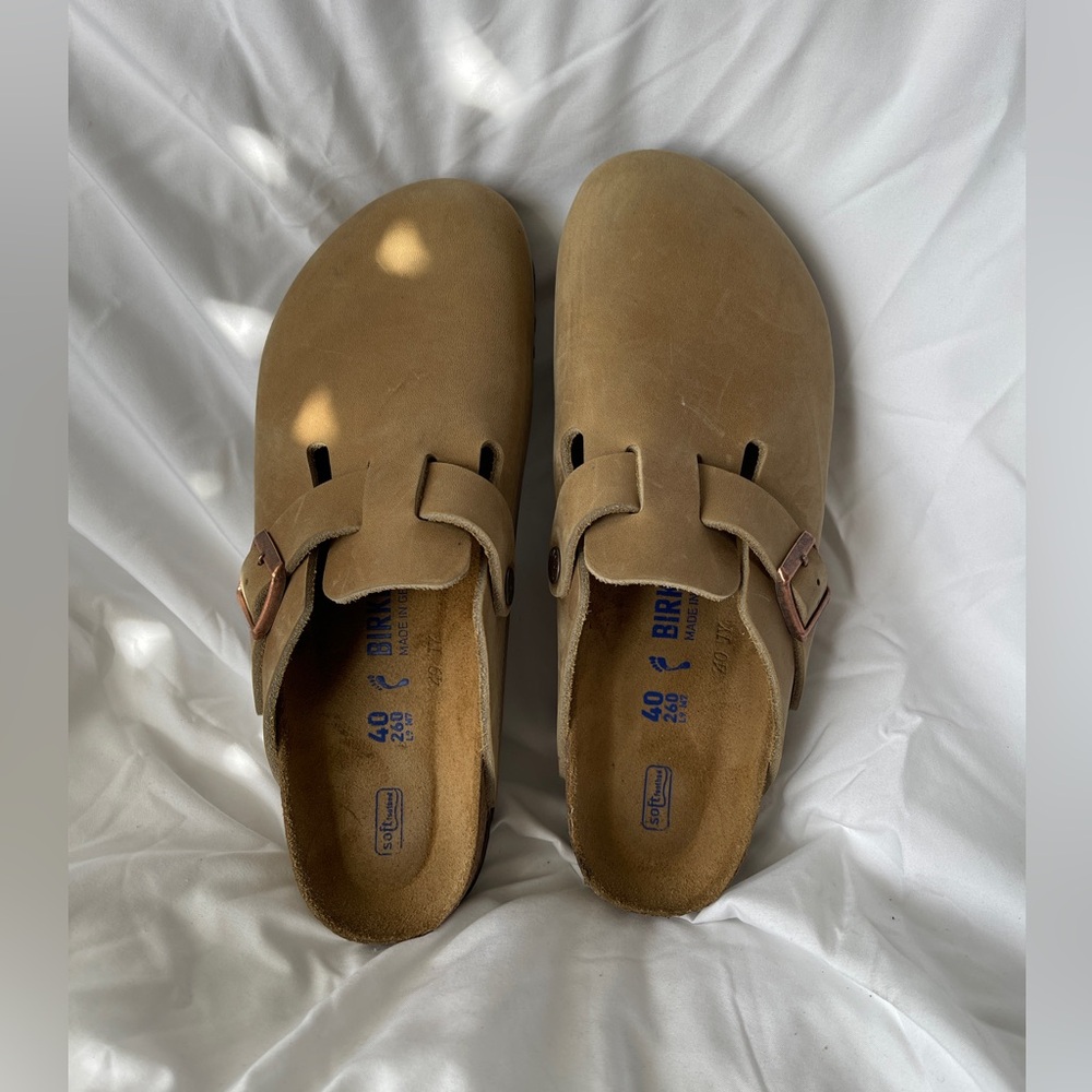 Birkenstock Boston Oiled Leather Soft Footbed Clog